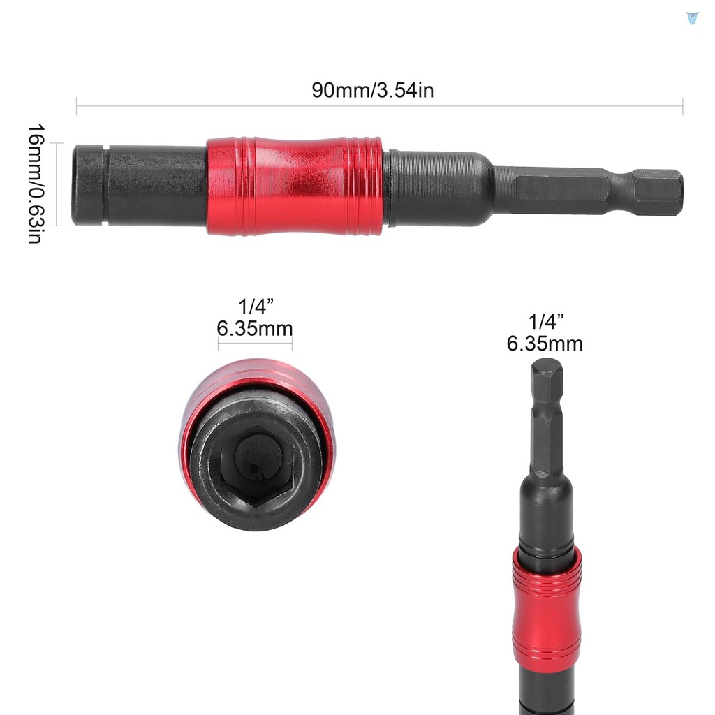 Ống Nối Dài 1 / 4 Inch Chất Lượng Cao 0-20° Đầu Tua Vít Mở Rộng Bằng Thép Crom Vanadium Có Thể Điều Chỉnh Góc Thông Dụng