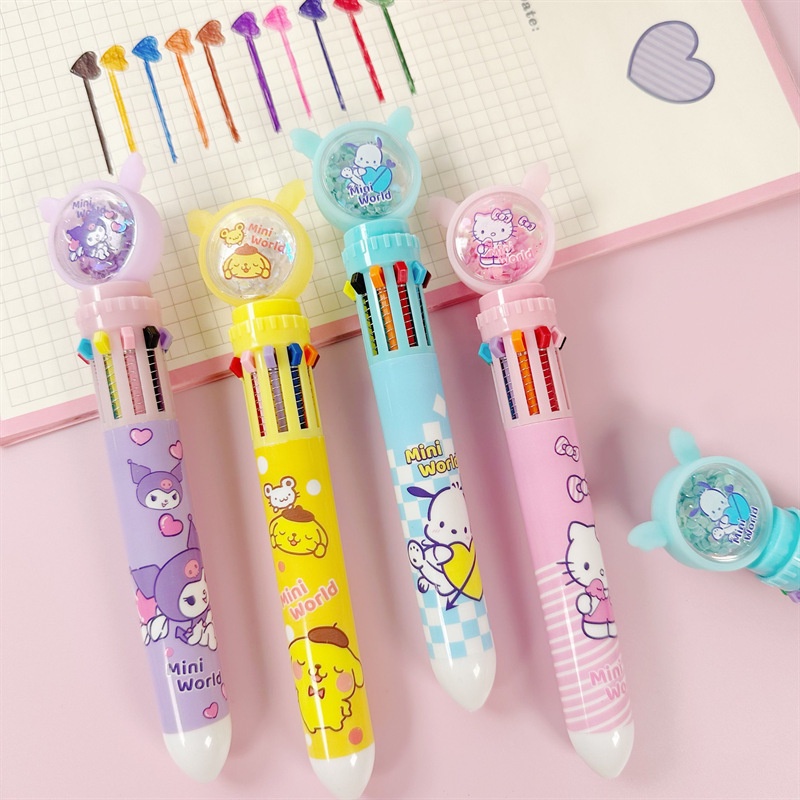 SANRIO Bút Chì Vẽ Kuromi Đa Năng Nhiều Màu Sắc Dành Cho Học Sinh