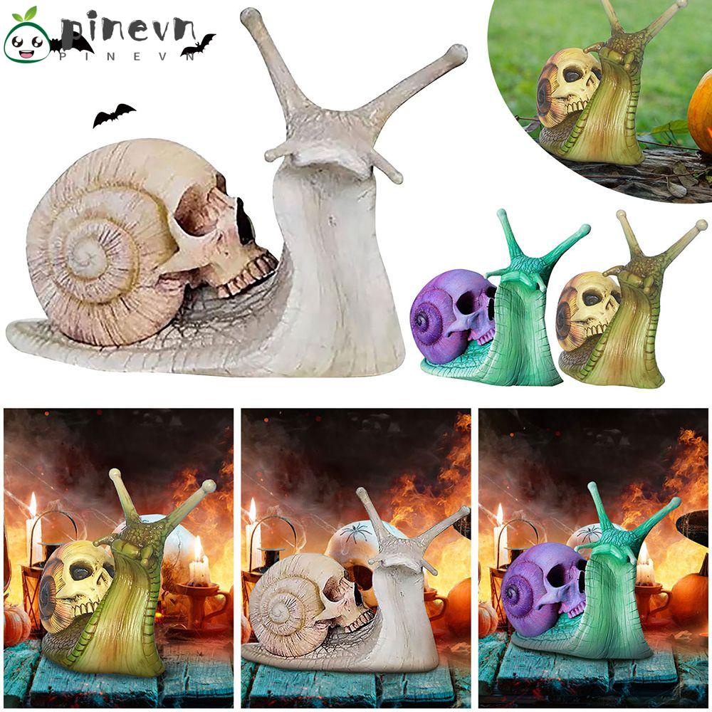 Mô Hình Đầu Lâu Ốc Sên Trang Trí Halloween