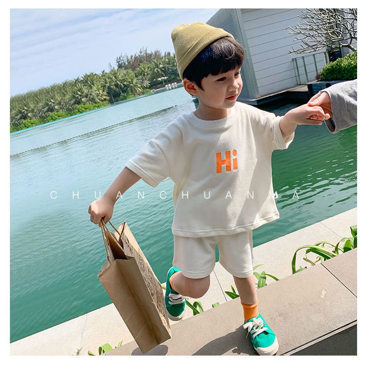 Áo Thun Tay Ngắn In Hình Thời Trang Mùa Hè Dành Cho Bé Trai