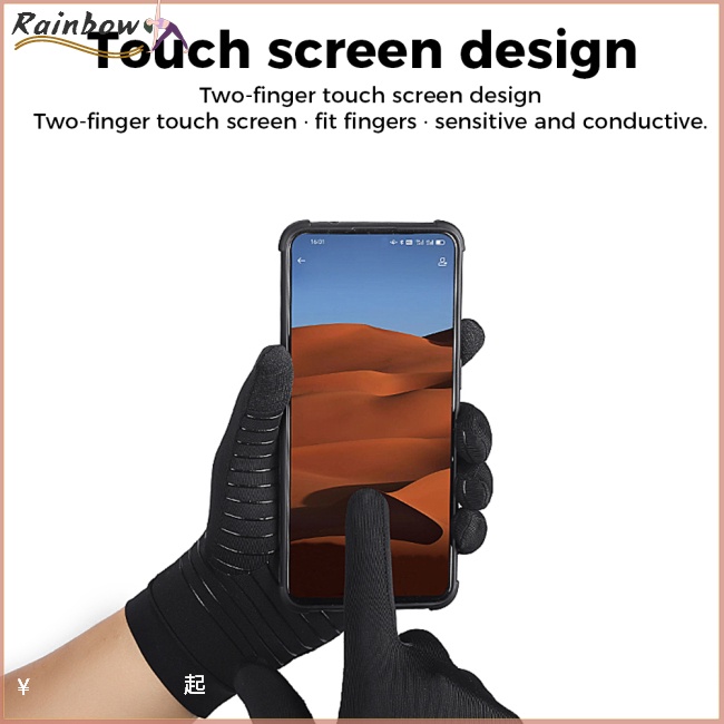 1 Đôi Găng Tay Nén Thoáng Khí Thoải Mái Thân Thiện Với Làn Da Giảm Đau Chống Trượt