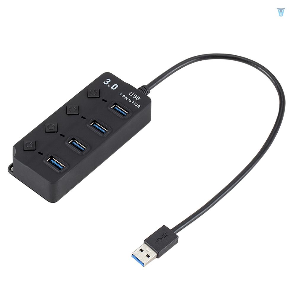 Bộ Chia 4 Cổng USB 3.0 Tốc Độ Cao 5Gbps Đa Cổng USB Cho Máy Tính