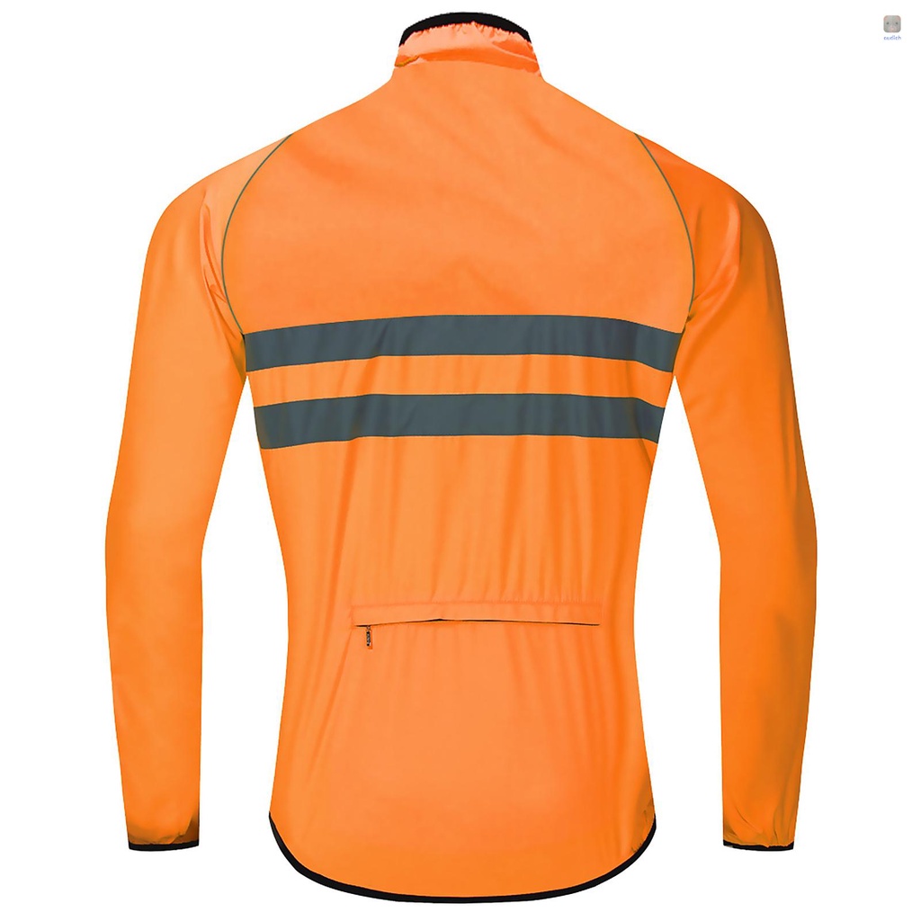 Áo Khoác Phản Quang Tay Dài Chống Gió Chống Nước Cho Hoạt Động Thể Thao Ngoài Trời