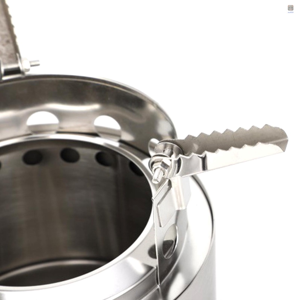 Bếp Lò Mini Di Động Bằng Thép Không Gỉ Tiện Dụng Cho Hoạt Động Ngoài Trời