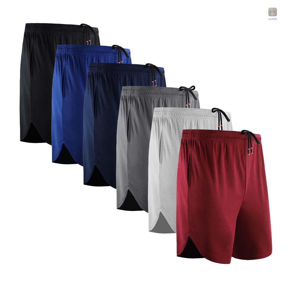 Quần Short Thể Thao / Bóng Rổ Phối Túi 2 Trong 1 Nhanh Khô Thời Trang Cho Nam