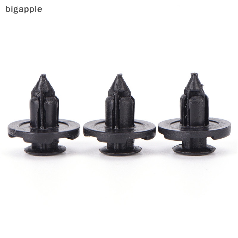 FENDER Set 50 Đinh Tán Nhựa Màu Đen 8mm Phụ Kiện Dành Cho Xe Ô Tô Set 50 Đinh Tán Nhựa 8mm Màu Đen Cho Xe Hơi Ốp Điện Thoại Thời Trang Cho Iphone 50X 8 50X 8