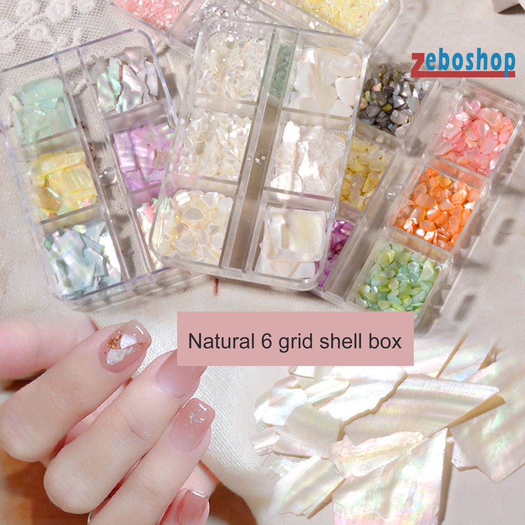 1 Hộp Vỏ Sò 3D Trang Trí Móng Tay Nghệ Thuật