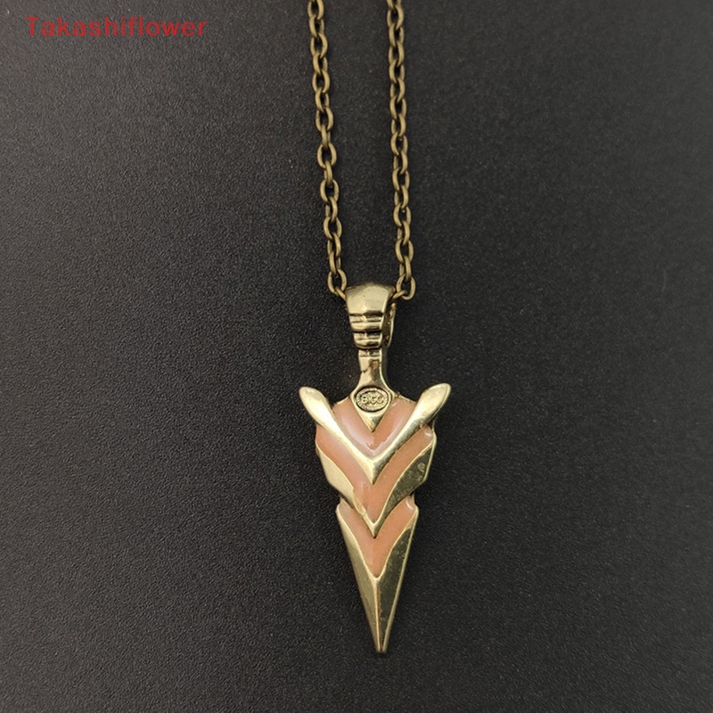 (Takashiflower) Vòng cổ Hiệp Sĩ Mặt Hình Mũi Tên Màu Xanh Lá Phát Sáng Trong Bóng Tối Chất Lượng Cao Làm Quà Tặng Cho Nam Và Nữ