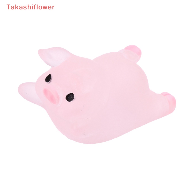 Set 5 / 10 Quả Bóng Dạ Quang Hình Chú Heo Mochi Dễ Thương Trang Trí Đồ Chơi Giảm Căng Thẳng DIY