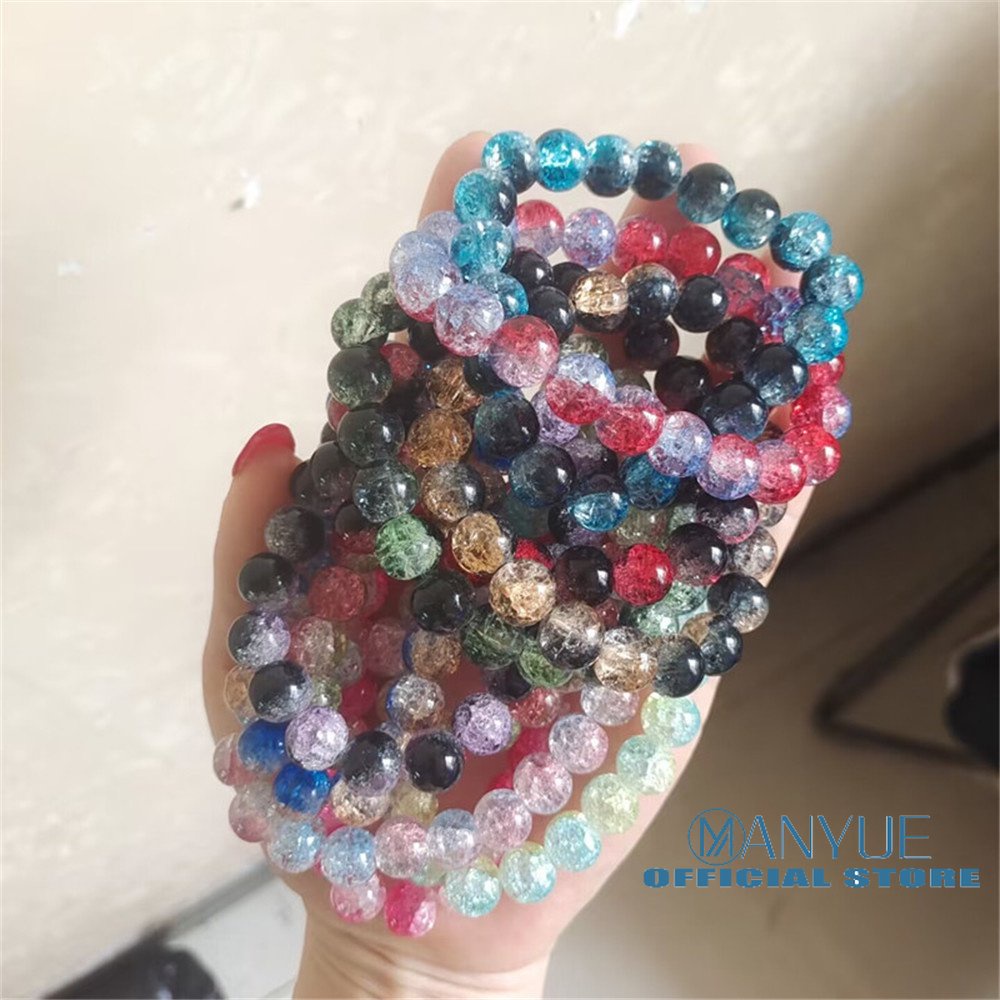 Vòng Tay Chuỗi Hạt Đá Màu Gradient Mềm Mại 10 / 12MM