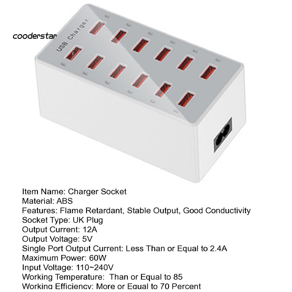 Ổ Cắm Điện Nhiều Cổng USB Chống Rơi Cho Điện Thoại
