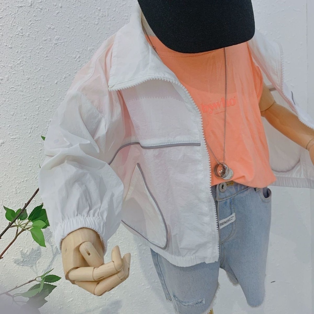 Áo Khoác Chống Nắng / Tia UV Siêu Mỏng Thoáng Khí Thời Trang Cho Bé