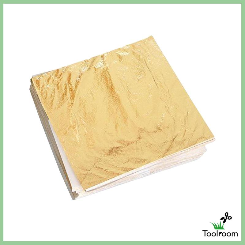Set 100 Giấy Foil Màu Vàng Kích Thước 14x14cm