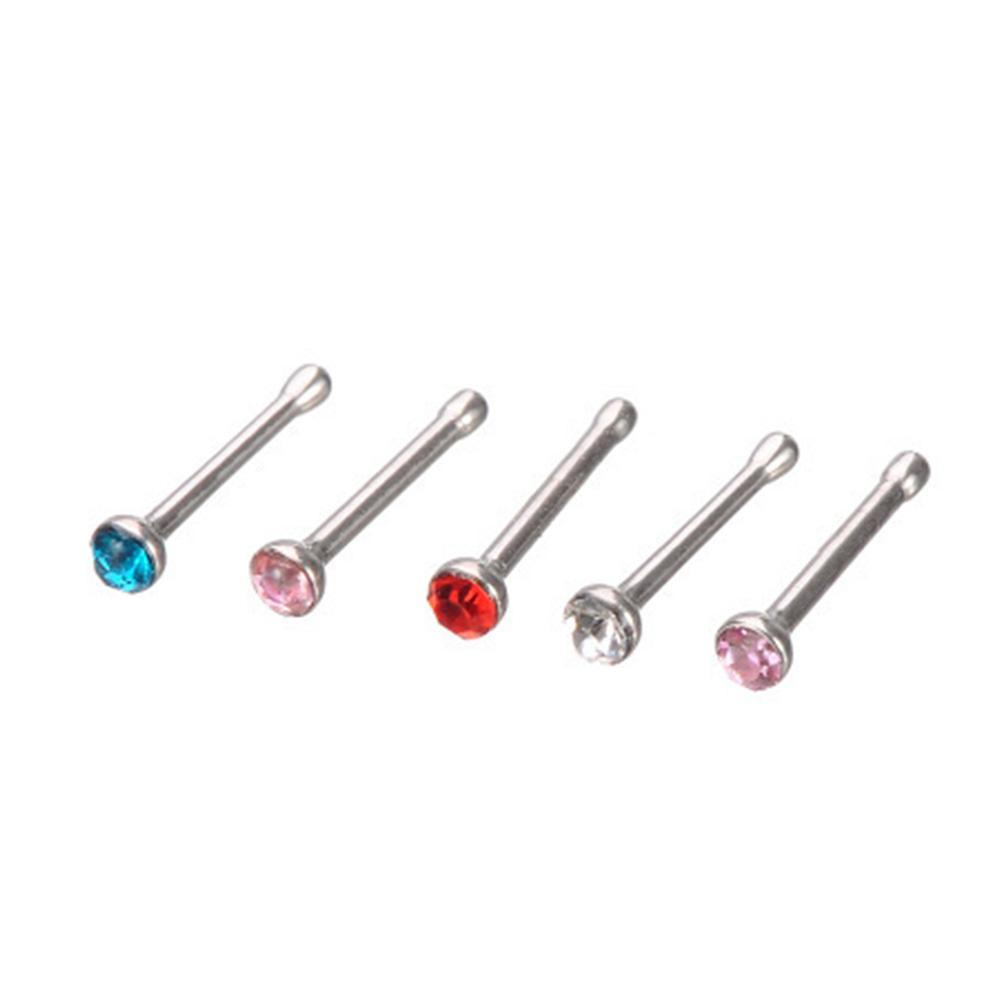 Khuyên Mũi Đính Đá Chất Liệu Thép Không Gỉ N8B7