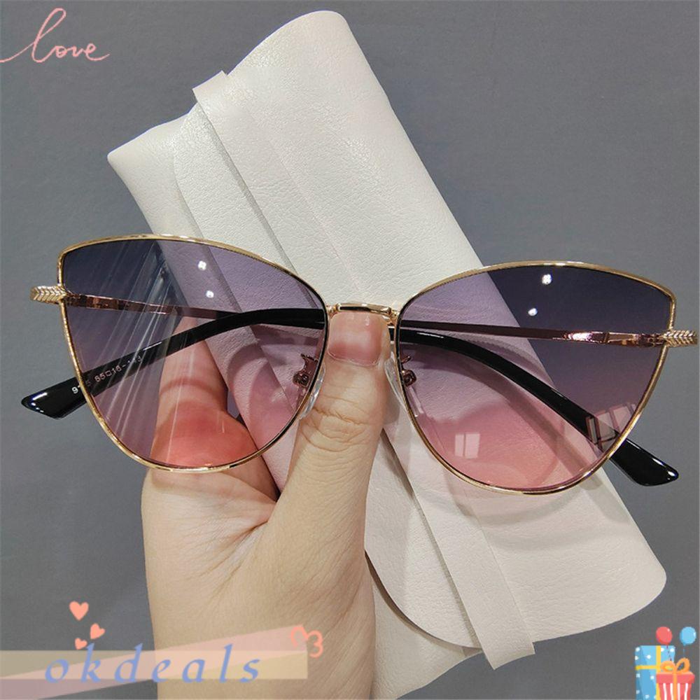 Kính Mát Gọng Nhỏ Chống Tia UV400 Phong Cách Cổ Điển Cho Nữ