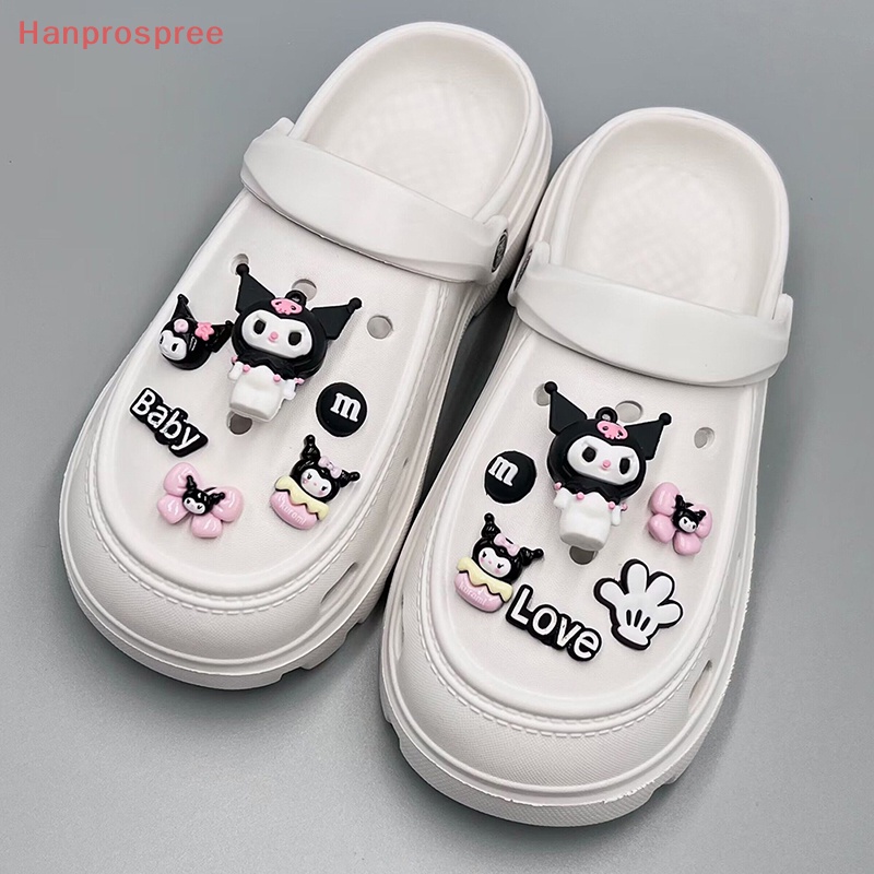 1 Bộ Phụ Kiện Trang Trí Giày Hình Hoa Hoạt Hình Tháo Rời Được DIY