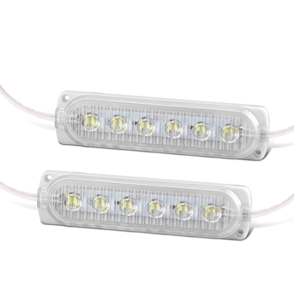 LYMOYO Bộ 10 Đèn LED Cảnh Báo 6 Bóng 24v Chuyên Dụng Cho Xe Hơi / Xe Tải