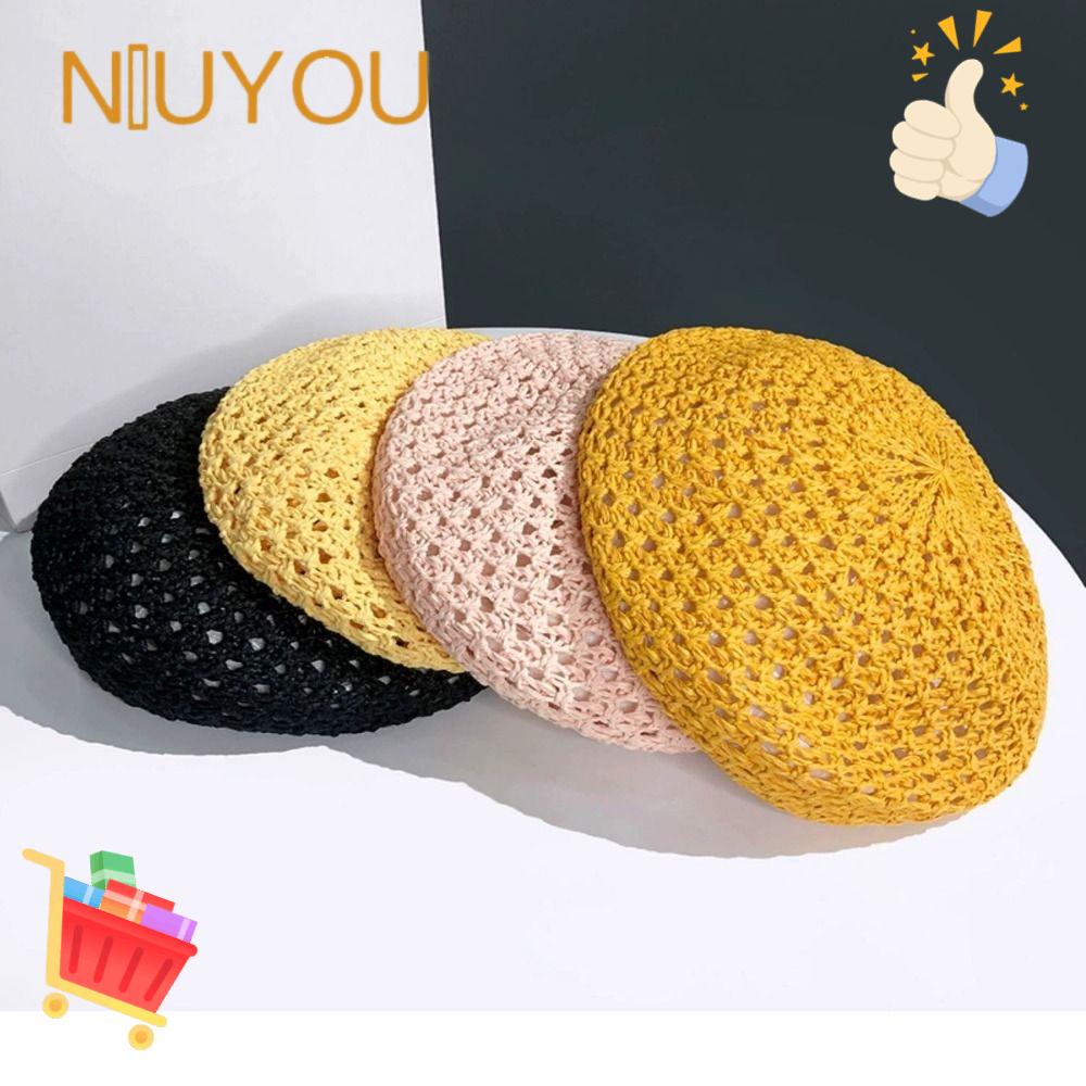 Mũ Beret Thoáng Khí Thời Trang Mùa Hè Cho Nữ