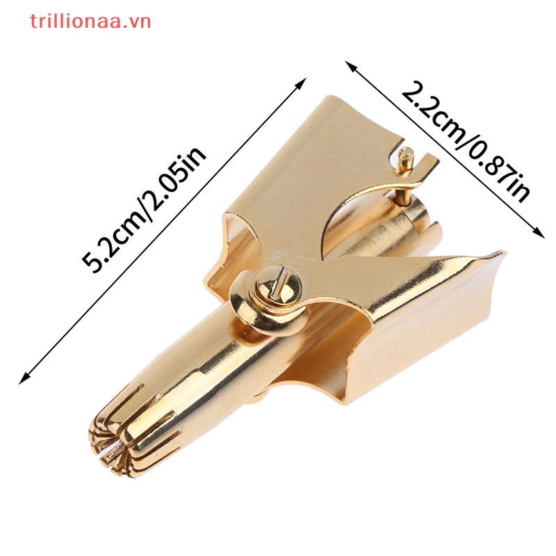 Máy Tỉa Lông Mũi Bằng Thép Không Gỉ Kèm Cọ Vệ Sinh Tiện Dụng Cho Nam