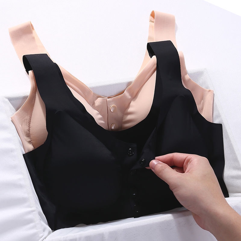 Áo Ngực Lụa Lạnh Không Đường May Chống Chảy Xệ Cho Mẹ Bầu