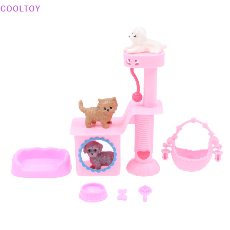 1 Bộ Mô Hình Chó Mèo Mini 1: 12 Trang Trí Nhà Búp Bê