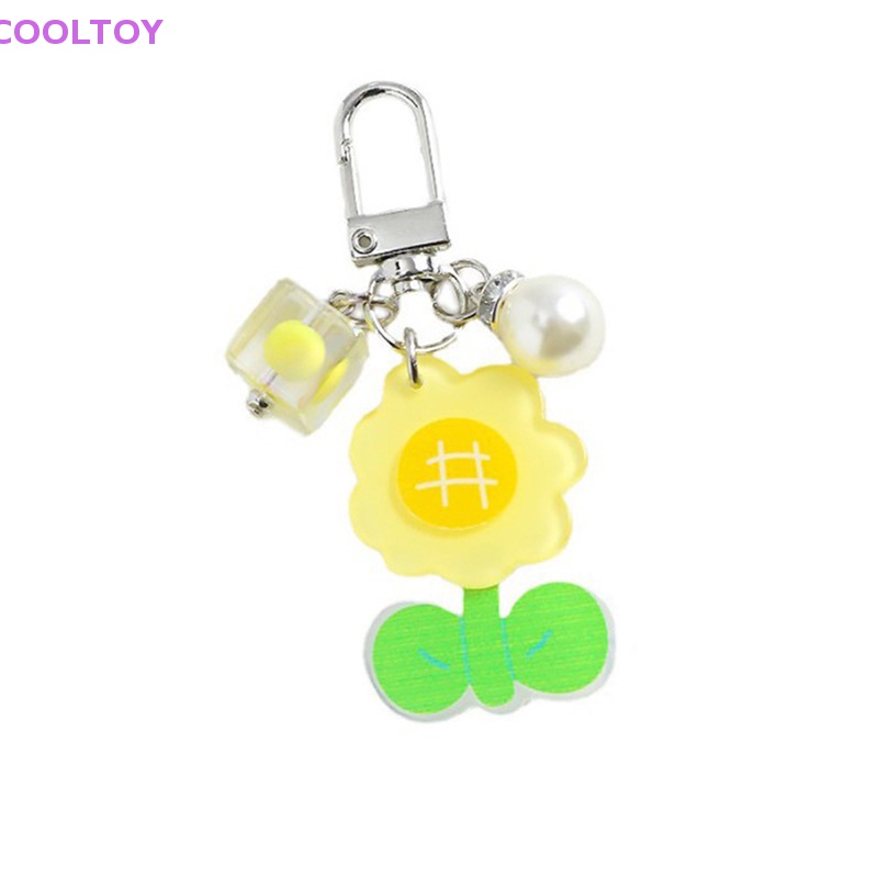 Cooltoy Móc Khóa Hình Hoa Hướng Dương Nhiều Màu Dễ Thương Trang Trí Ba Lô Đồ Chơi Quà Tặng