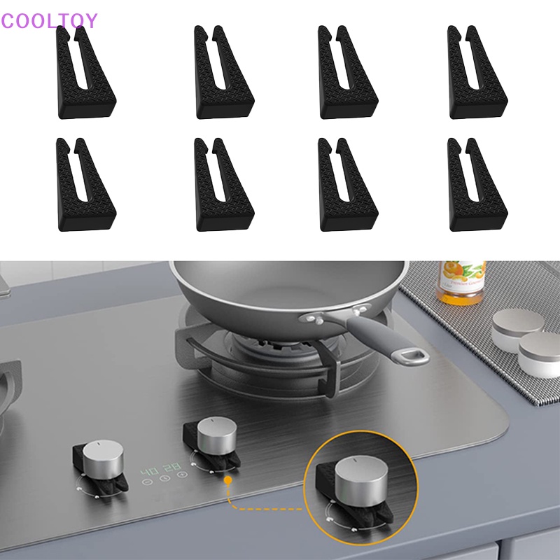 Cooltoy Set 8 Vỏ Bọc Núm Vặn Bếp Ga Bằng Silicone Nâng Cấp An Toàn Cho Trẻ Em