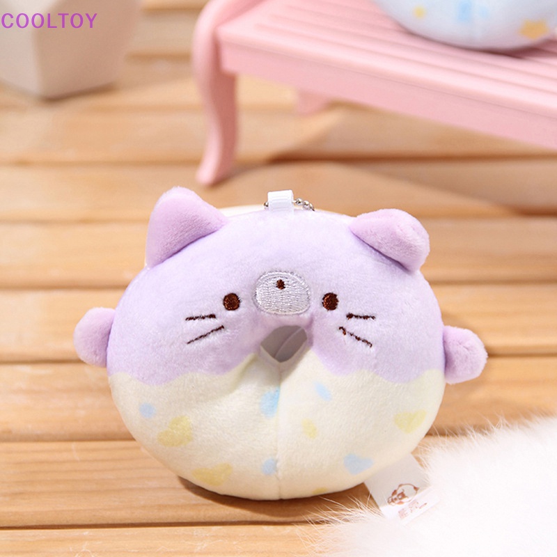 Cooltoy Đồ Chơi Nhồi Bông Hình Bánh Donut Mềm Mại Treo Chìa Khóa Trang Sức Cho Bé