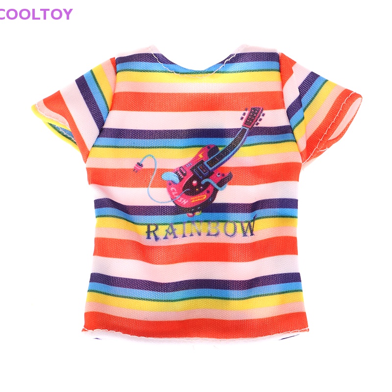Cooltoy Bộ Đồ 2 Món Áo Sơ Mi Denim + Đầm Chấm Bi Đơn Giản Cho Búp Bê 30cm