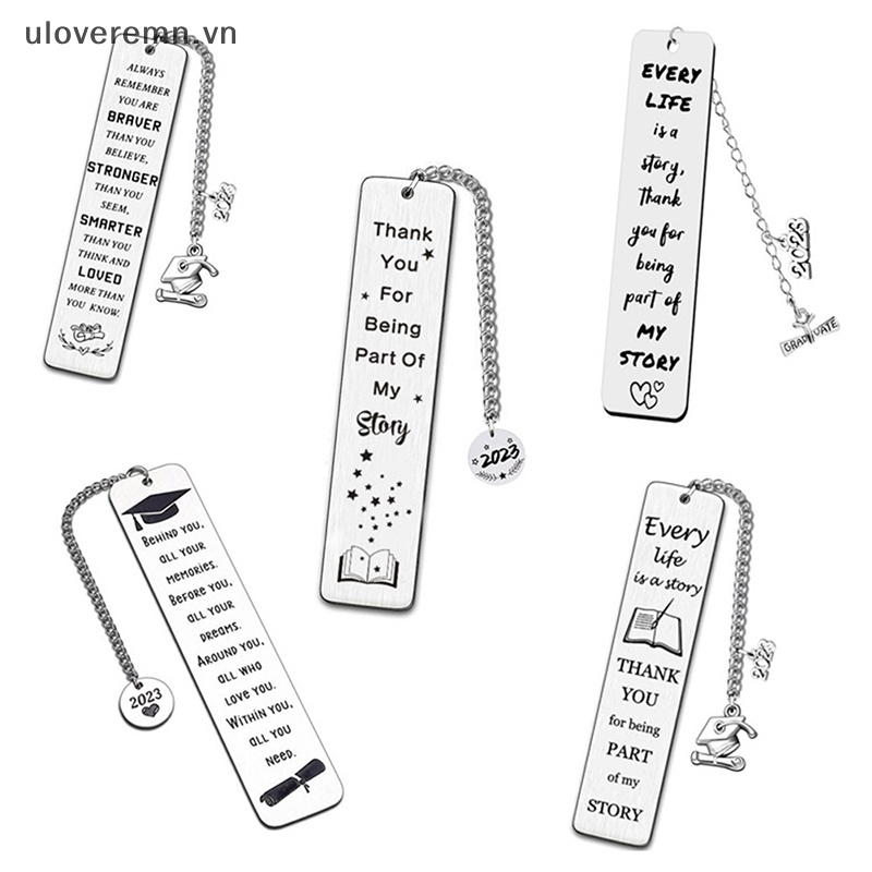 Bookmark Bằng Thép Không Gỉ 2023 Đính Tua Rua Dài Dành Cho Giáo Viên