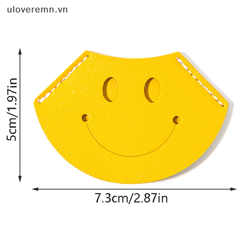 Uloveremn Đánh Dấu Trang Sách Bằng Da Hình Quạt Mini Đánh Dấu Trang Sách Cổ Điển Làm Quà Tặng Giáo Viên