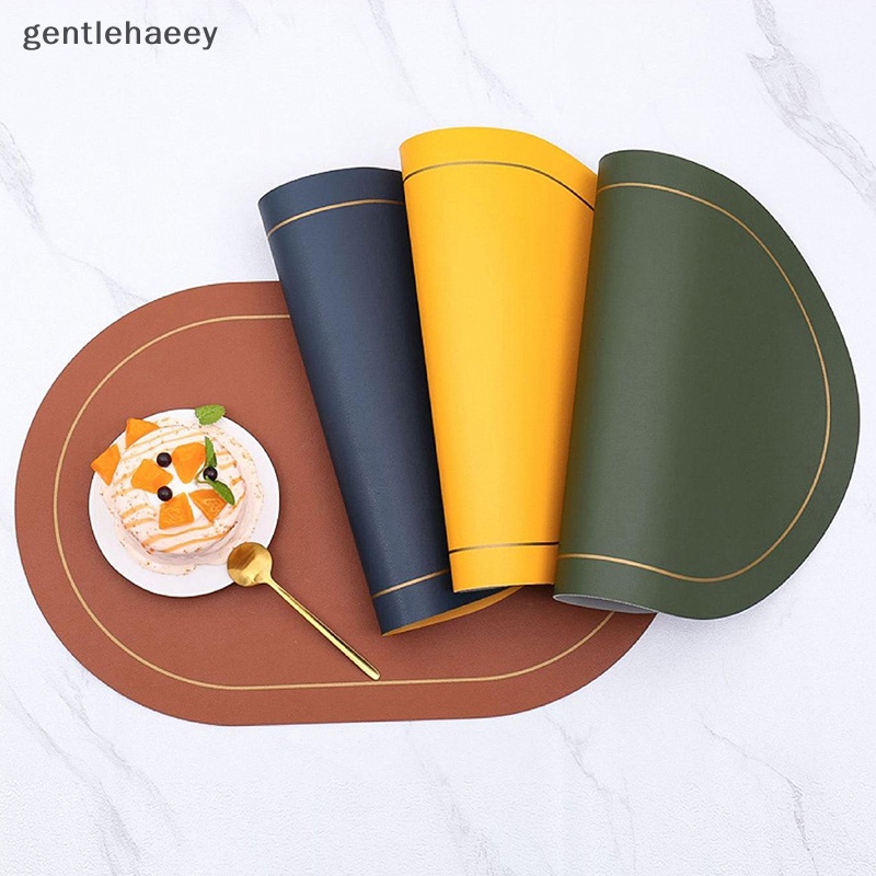 Thảm Lót Bàn Ăn Bằng Da PU Cách Nhiệt Chống Trượt / Thấm Nước Tiện Dụng