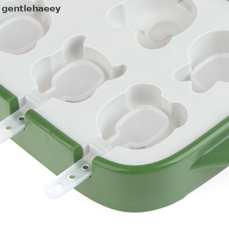 Khuôn Làm Kem Que Kiểu Hoạt Hình Xinh Xắn Tiện Dụng