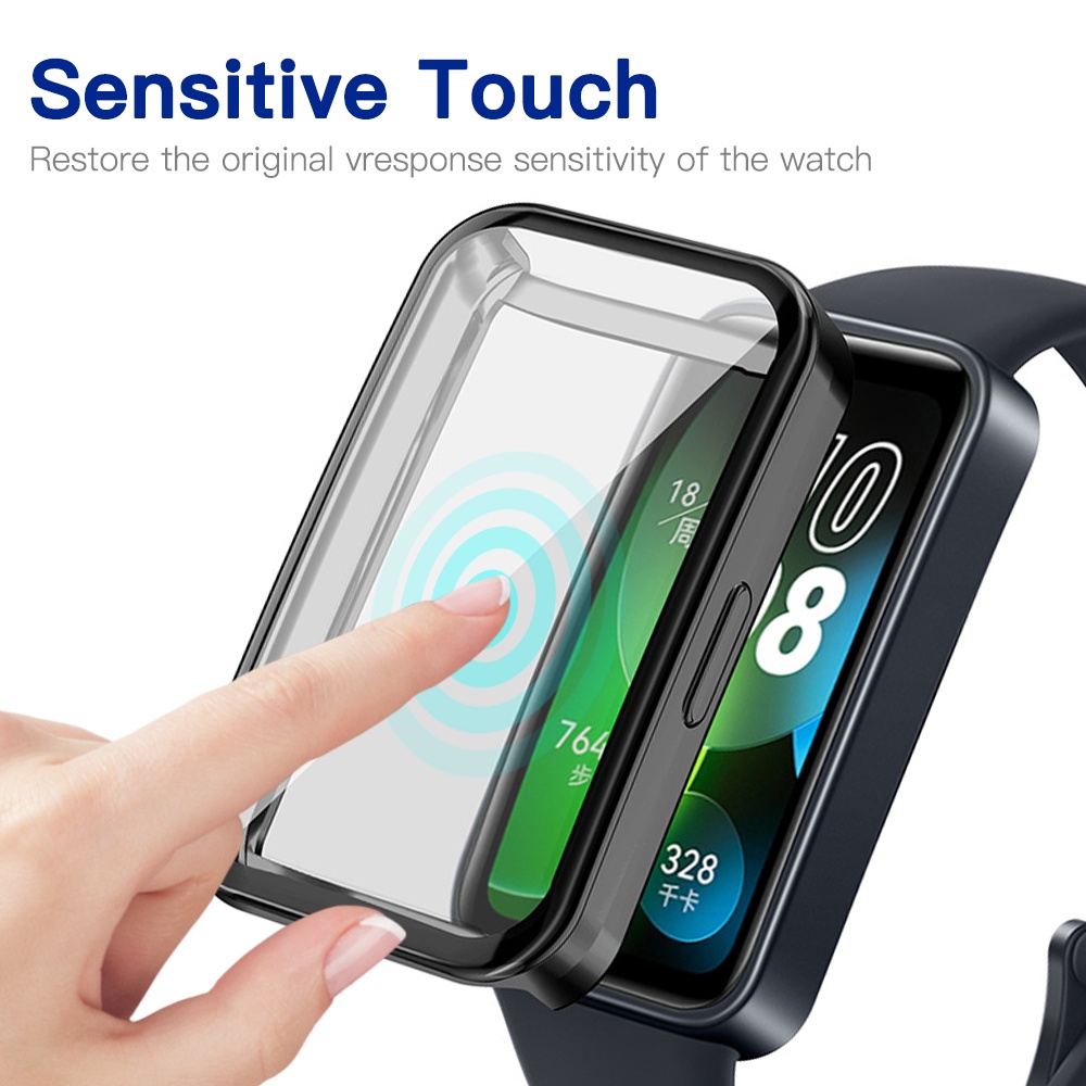Ốp Điện Thoại TPU Mềm Mạ Điện Bảo Vệ Toàn Diện Cho Huawei Band 8 Huawei Band8