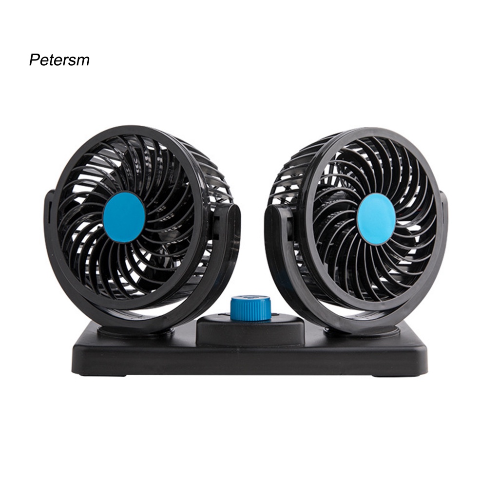 Quạt Làm Mát Xoay 360 Độ Bằng Nhựa ABS Cho Xe Hơi Xe Tải Tiếng Ồn Thấp