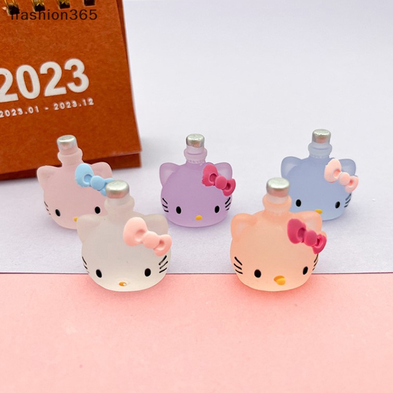 Đồ trang trí Mèo Đeo Nơ / Chai Nước Dạ Quang Thu Nhỏ Dùng Trang Trí Tiểu Cảnh ifashion365