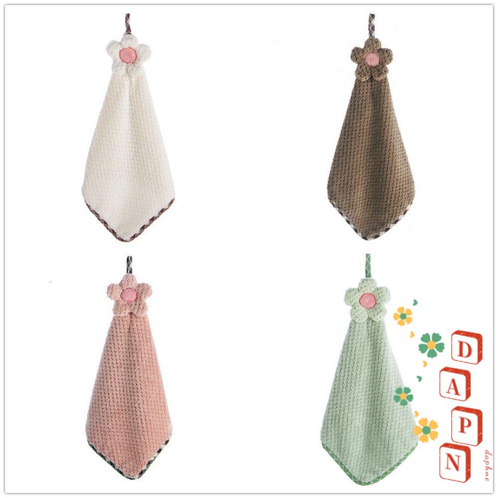 Khăn Lau Tay Vải Nhung San Hô Thấm Hút Họa Tiết Hoạt Hình