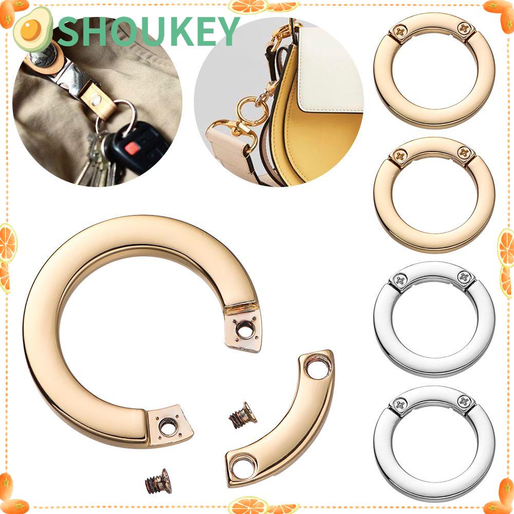 Set 1 / 2 Móc Khóa Túi Xách Hình Chữ O Bằng Hợp Kim Kẽm Chất Lượng Cao