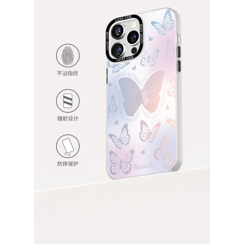 DISNEY Ốp Điện Thoại Chống Sốc Chống Rơi Họa Tiết Bướm Cho iphone 14 11 13 12 X XS Pro Max xr Mini xr 7 8 plus