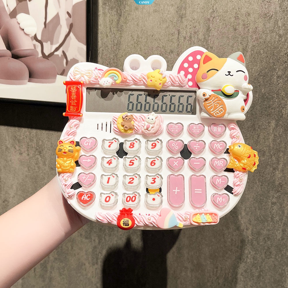 Máy Tính Báo Cáo Bằng Giọng Nói Kuromi HelloKitty Kích Thước Lớn Họa Tiết Hoạt Hình Sáng Tạo Cho Học Sinh