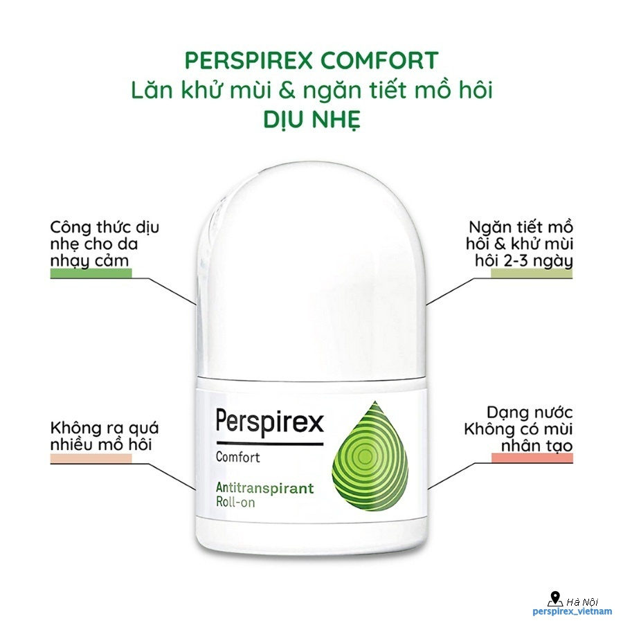 Lăn Khử Mùi Perspirex Comfort Dành Cho Người Có Làn Da Nhạy Cảm 20ml