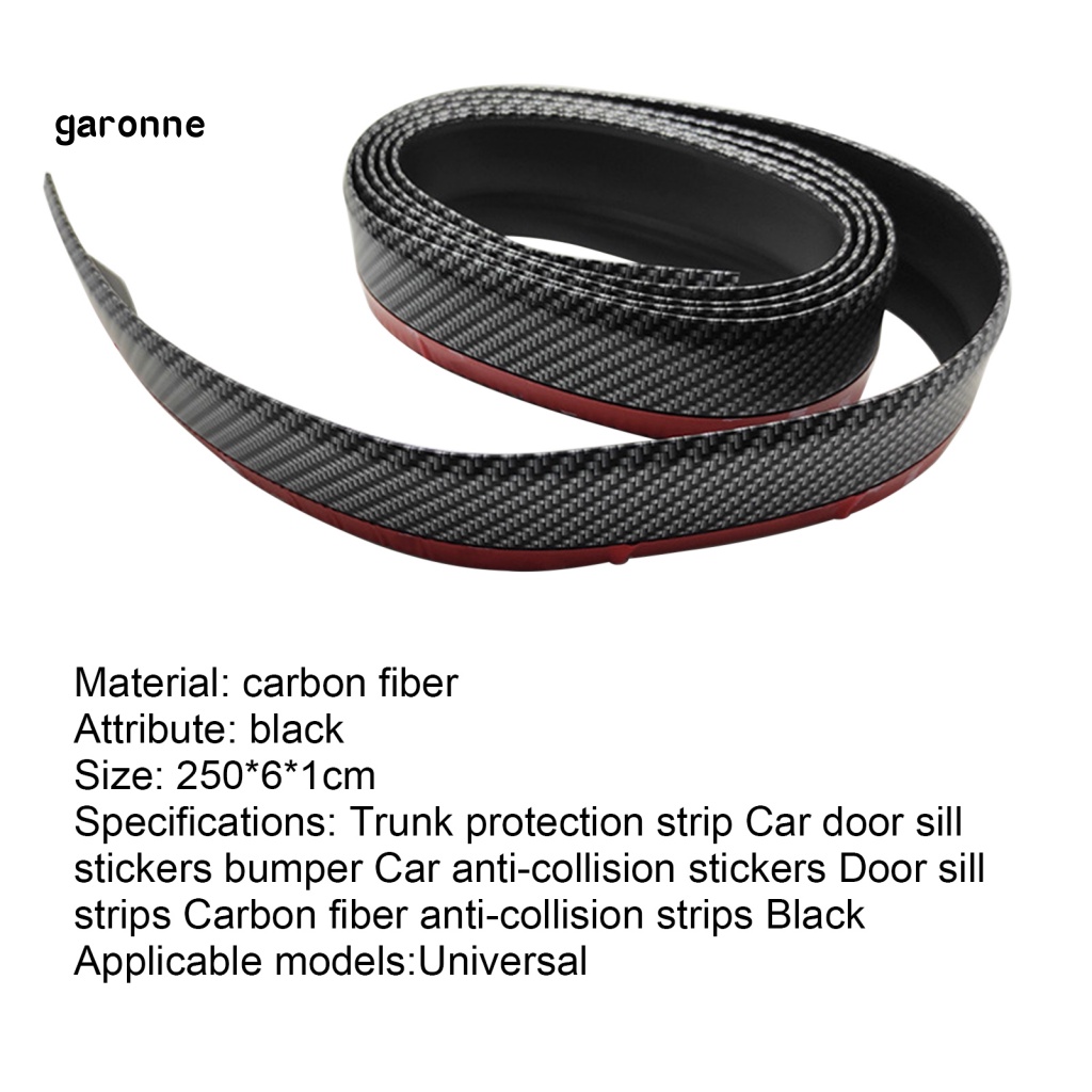 Miếng Dán Sợi Carbon Chống Trầy Xước Bảo Vệ Cản Sau Xe Hơi
