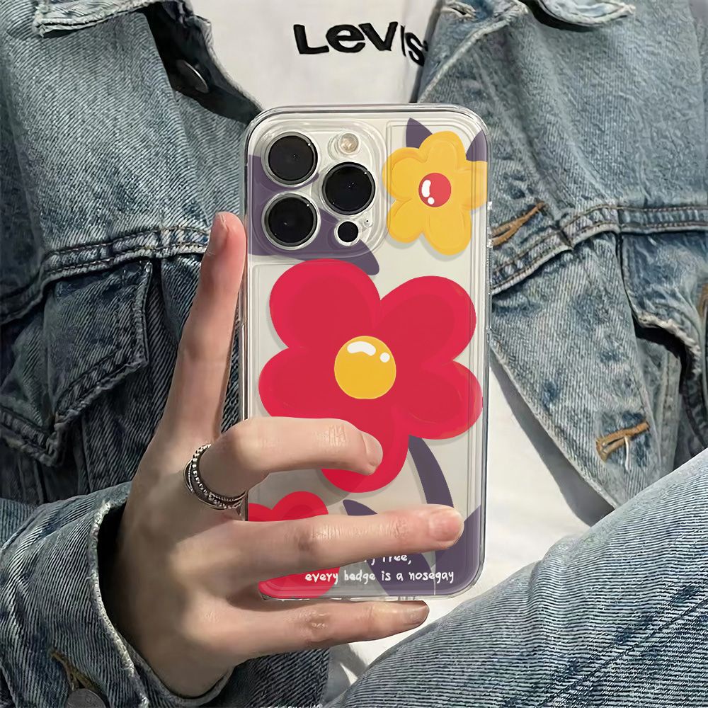 ✅Ốp Điện Thoại Chống Sốc Hình Hoa 11 Phong Cách Cổ Điển Cho iPhone 786In max 11121314Ốp Điện Thoại Mềm Họa Tiết Đơn Giản 1ZUA Cho Iphone 1