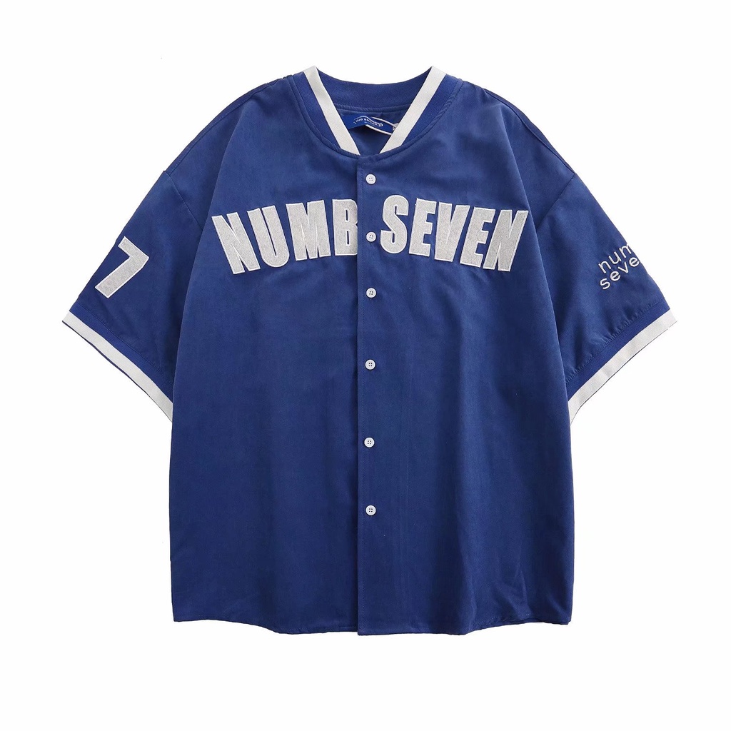 Áo Khoác Bóng Chày Ngắn Tay In Họa Tiết Thời Trang Hàn Quốc