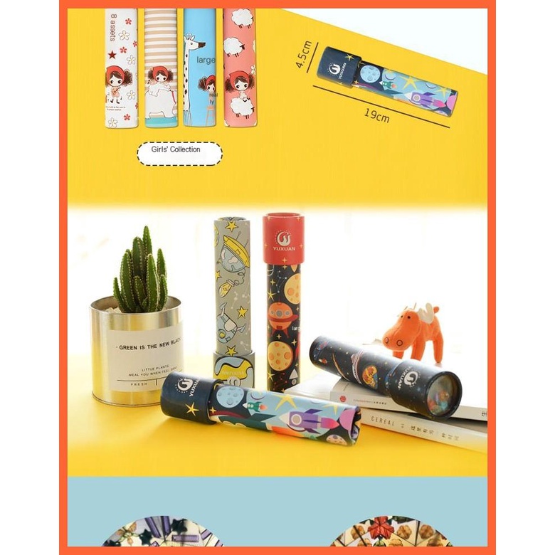 Kính Vạn Hoa Xoay Tròng Hoạt Hình Thân Thiện Với Môi Trường Giáo Dục Cho Bé