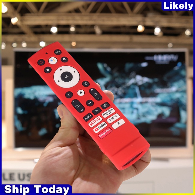 Vỏ Bọc Điều Khiển Từ Xa Bằng Silicon Chống Bụi Kèm Dây Đeo Cho Hisense ERF3V90H 100L5G-DLT100B Tv