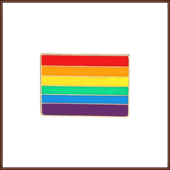 Set 50 Ghim Cài Áo Hình Trái Tim Màu Cầu Vồng Dễ Thương