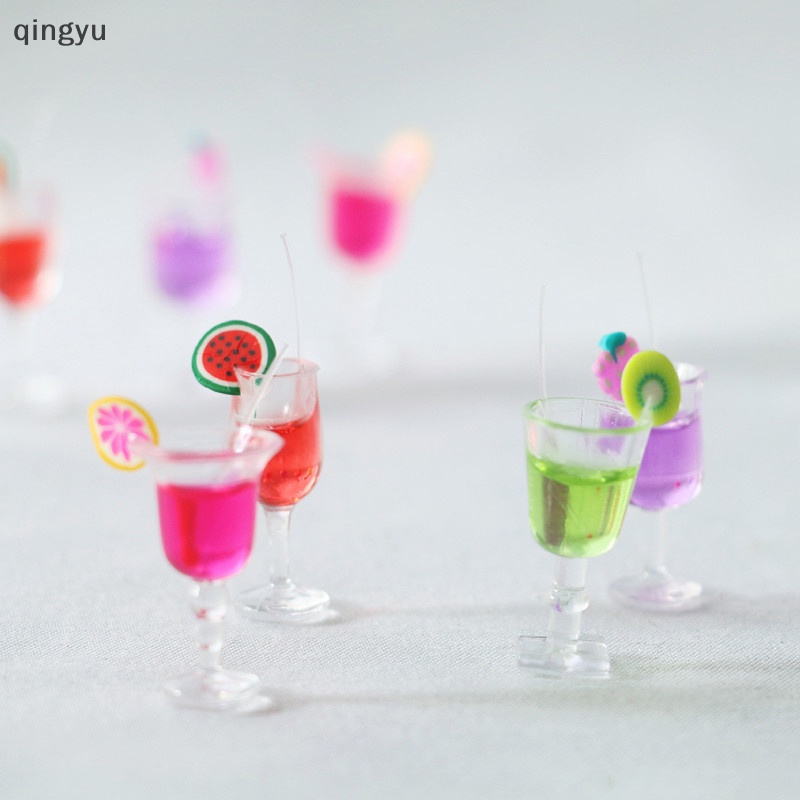 Set 4 Ly Nước Mini Tỉ Lệ 1: 6 Dùng Để Trang Trí Nhà Búp Bê