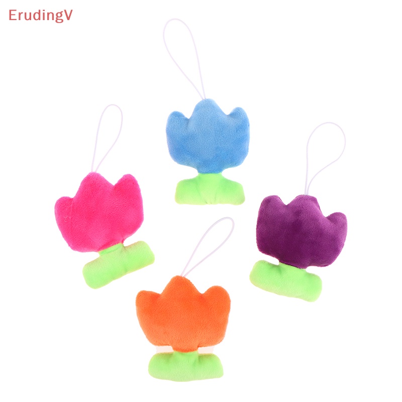 Búp Bê Nhồi Bông Hình Hoa Tulip 8cm Mềm Mại Treo Móc Khóa / Ba Lô / Túi Xách Trang Trí Quà Tặng Cho Bé