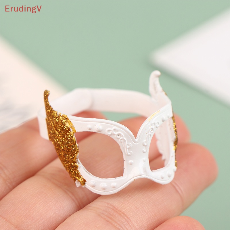 [ErudingV] Mặt Nạ Búp Bê Mini Có Lông Vũ Trang Trí Tiệc Hóa Trang